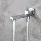 Square Bath Wall Swviel Spout with Built-in Diverter - Various Colours