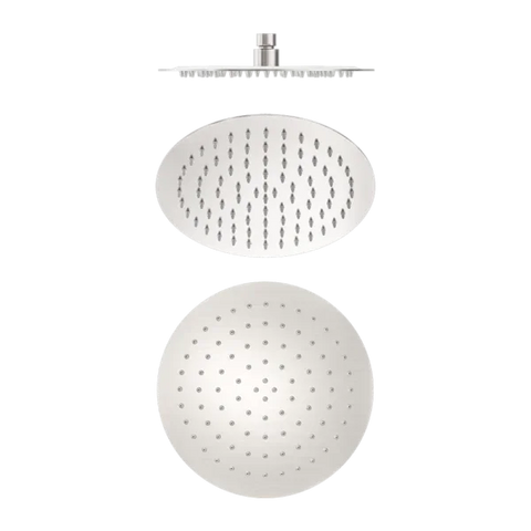 Thin Round Overhead Shower Head 250mm (Stainless Steel Made) - Various Colours
