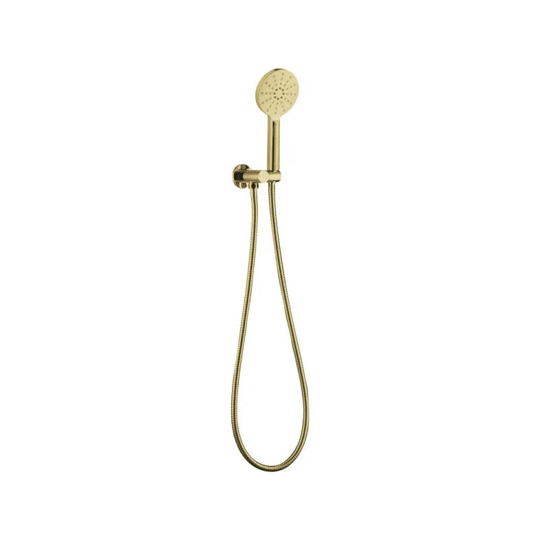 Round Hand Shower On Holder - Various Colours