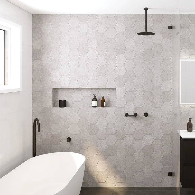 Black Square Shower Dropper / Ceiling Arm - 300mm (Stock Clearance)