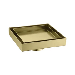 Low Profile Square Tile Insert Shower Floor Waste 133x133mm - Various Colours