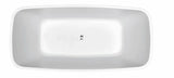 Rectangle Freestanding Bath 1500 / 1700 mm - Gloss White
