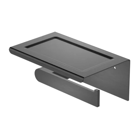 Ecco Toilet Roll Holder with Shelf - Various Colours