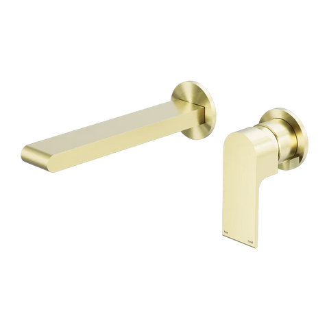 Nero Tapware WBM26 Bianca Wall Basin/Bath Mixer Set (Separate Backplate) with 187mm Reach Spout - Various Colours