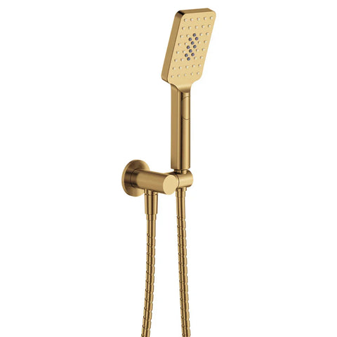 Soft Square Hand Shower On Holder - Various Colours