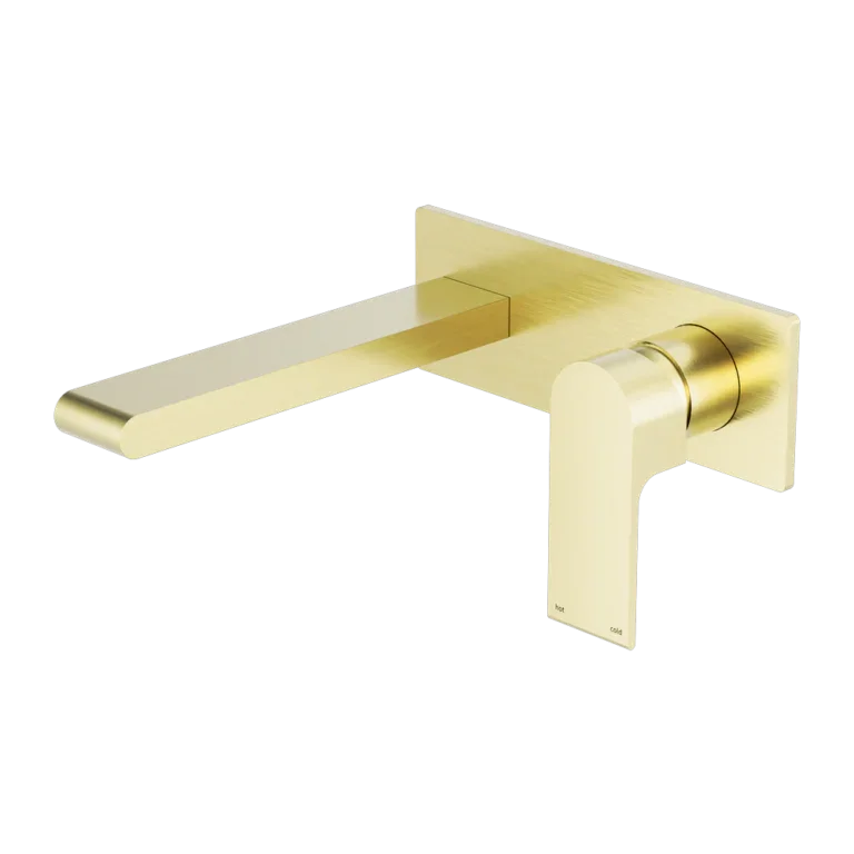 Nero Tapware WBM27 Bianca Wall Basin/Bath Mixer Set with 187mm Reach Spout - Various Colours