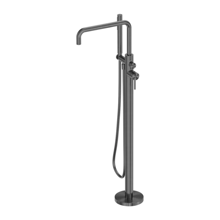 Nero Round Freestanding Bath Mixer/Filler with Hand Shower Set - Various Colours