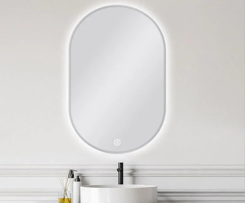 Oval Framed LED Mirror with Demister - Frame