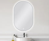 Oval Framed LED Mirror with Demister 600x900mm - Various Colours Frame