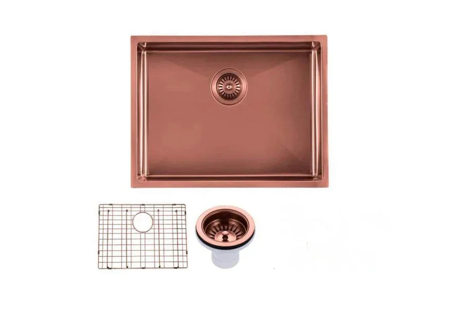 Single Bowl Drop in/Undermount Kitchen Sink 600x450mm - Various Colours