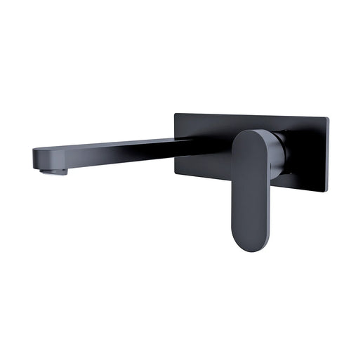 Nero Tapware WBM25 Ecco Oval Wall Basin/Bath Mixer Set with Spout - Various Colours