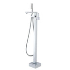 Square Freestanding Bath Mixer/Filler with Hand Shower Set - Various Colours