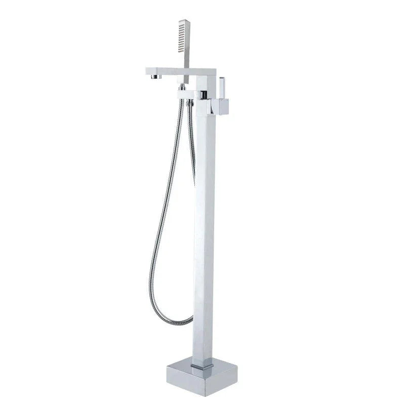 Square Freestanding Bath Mixer/Filler with Hand Shower Set - Various Colours