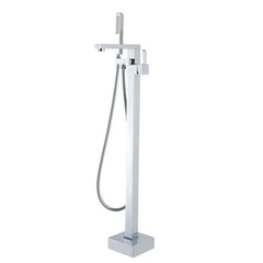 Square Freestanding Bath Mixer/Filler with Hand Shower Set - Various Colours