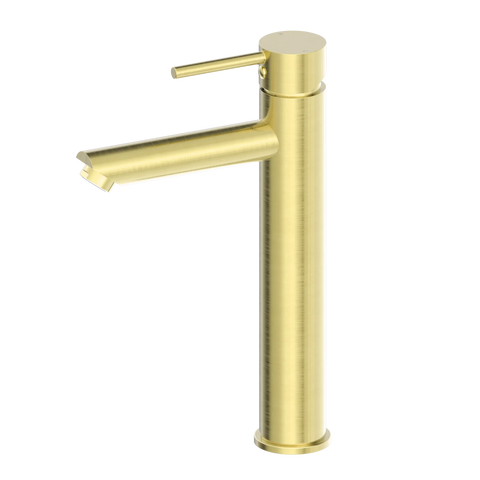 Nero Tapware TBM01 Dolce Round Tall Basin Mixer (Straight Spout) - Various Colours