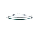 ASL Chrome Round Corner Glass Shelf (247x247x44mm)