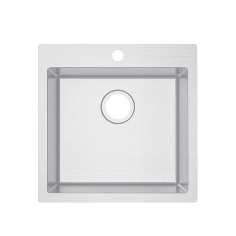 Single Bowl Topmount Kitchen / Laundry Sink With Tap Hole 706x512mm / 606x512mm / 510x510mm / 350x510mm- Stainless Steel