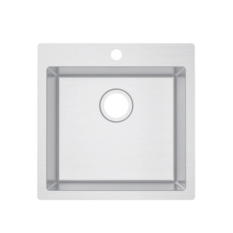 Single Bowl Topmount Kitchen / Laundry Sink With Tap Hole 706x512mm / 606x512mm / 510x510mm / 350x510mm- Stainless Steel
