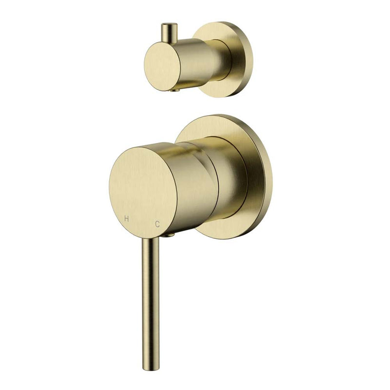 SMD02 Round Shower / Bath Mixer with Diverter (Separate Backplate) - Various Colours