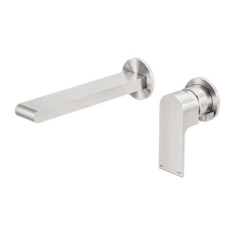 Nero Tapware WBM26 Bianca Wall Basin/Bath Mixer Set (Separate Backplate) with 187mm Reach Spout - Various Colours