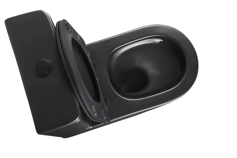Raised Height Back To Wall Tornado Rimless Flush Nano Glazed Toilet Suite with Soft Close Seat - Various Colours (4 Star)