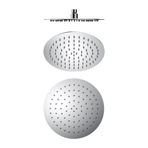 Thin Round Overhead Shower Head 250mm (Stainless Steel Made) - Various Colours