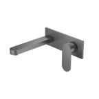 Nero Tapware WBM25 Ecco Oval Wall Basin/Bath Mixer Set with Spout - Various Colours