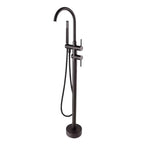 Round Freestanding Bath Mixer/Filler with Hand Shower Set - Various Colours