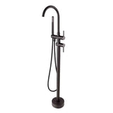 Round Freestanding Bath Mixer/Filler with Hand Shower Set - Various Colours