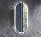 Arched Shape LED Mirror Cabinet with Demister 610x900mm - Various Colours