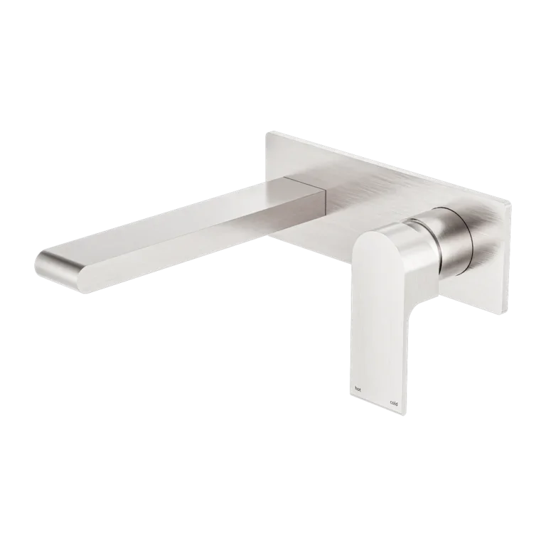 Nero Tapware WBM27 Bianca Wall Basin/Bath Mixer Set with 187mm Reach Spout - Various Colours