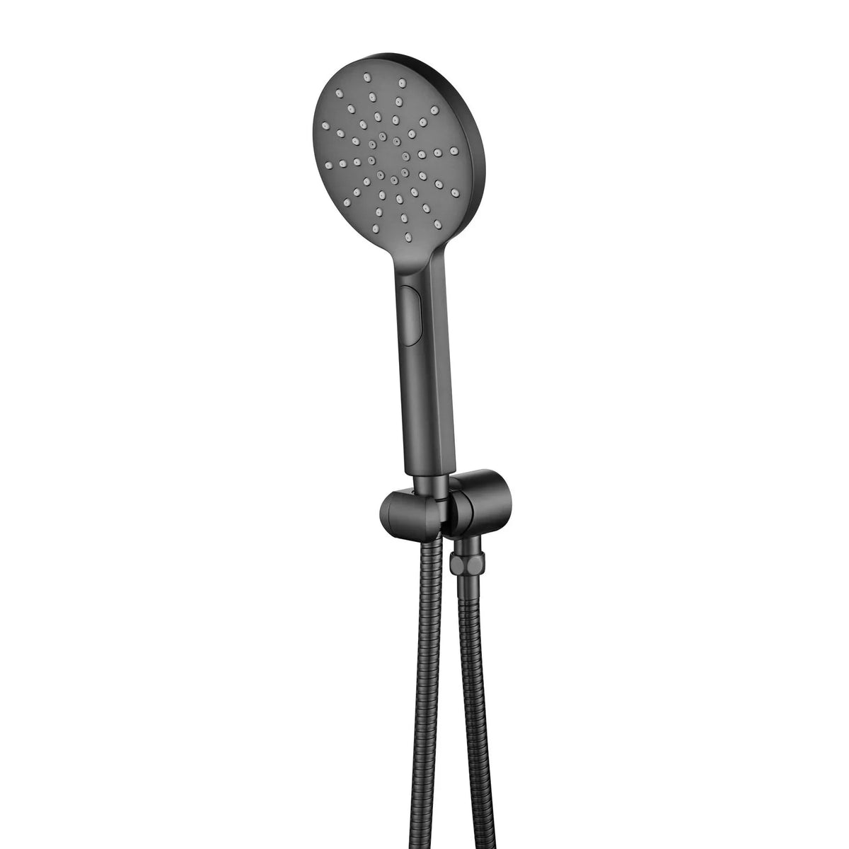 Round Hand Shower On Holder - Various Colours