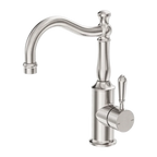 Nero Tapware BM34 York Basin Mixer Hook Spout with Metal/Porcelain Lever - Various Colours