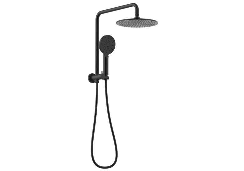 Round Compact Dual Shower Rail - Various Colours