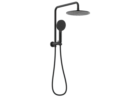Round Compact Dual Shower Rail - Various Colours