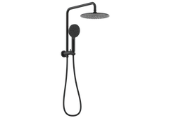 Round Compact Dual Shower Rail - Various Colours