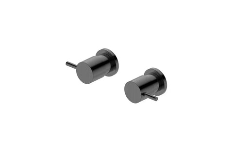 Pin Handle Shower/Bath Wall Top Assembly (Quarter Turn) - Various Colours