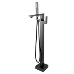 Square Freestanding Bath Mixer/Filler with Hand Shower Set - Various Colours