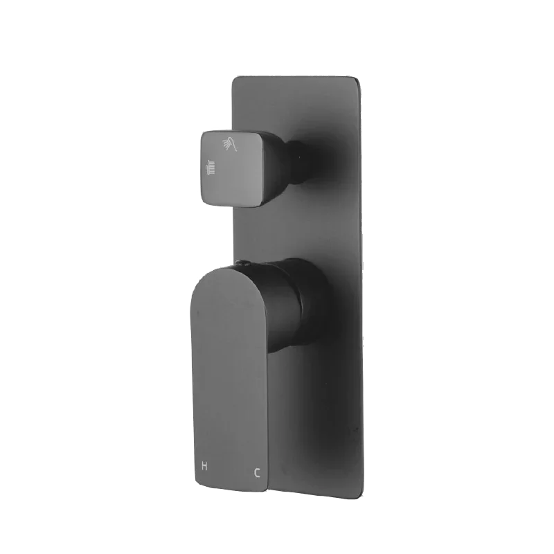 SMD23 Soft Square Shower / Bath Mixer with Diverter - Various Colours