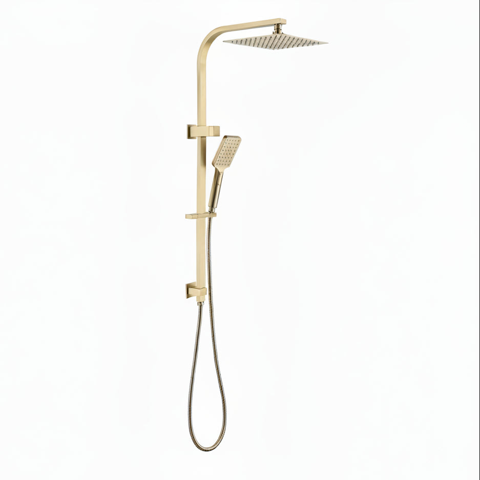 Metro Square Dual Shower Rail - Various Colours
