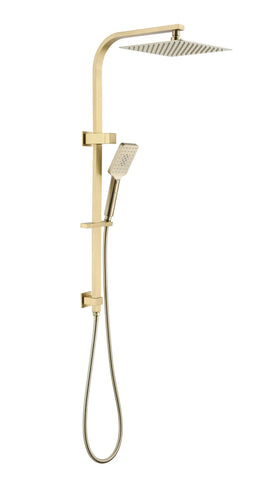 Metro Square Dual Shower Rail - Various Colours