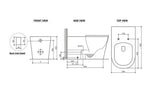 EC CARE Rimless Flush In Wall Toilet Suite