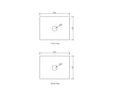 Otti Natural Carrara Stone Flat Vanity Top - Various Sizes