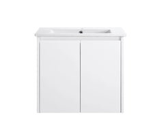 BV03WH Gloss White Fingerpull Wall Hung Vanity - 600 / 750 / 900 / 1200 / 1500 / 1800mm