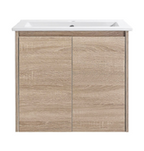 BV76WH Slimline (360mm depth) Woodgrain Wall Hung Vanity - 600 / 750 / 900mm