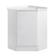 BV41 Gloss White Freestanding Corner Vanity - 410 / 600 / 900mm