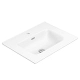 Matte White Soft Curve Bowl 465mm Depth Vanity Top - Various Sizes