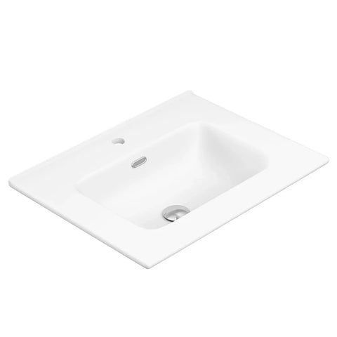 Premium - Matte White Soft Curve Bowl 465mm Depth Vanity Top - Various Sizes
