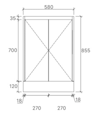 BV67 Slimline (360mm Depth) Freestanding Vanity - 600 / 750 / 900mm - Matt White