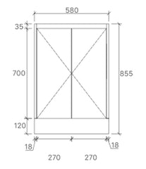 BV77 Slimline (360mm Depth) Woodgrain Freestanding Vanity - 600 / 750 / 900mm